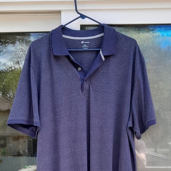 Van Heusen Navy Blue Polo Shirt MENS XXL Regular Fit - Picture 4 of 4